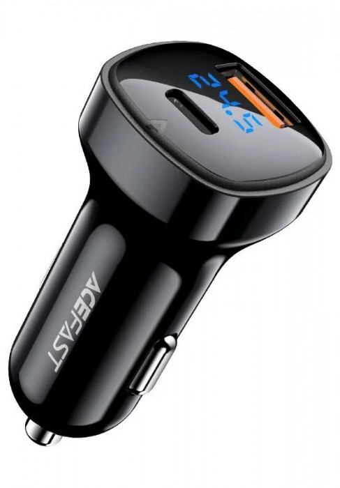 Автомобильное зарядное устройство ACEFAST B4 66W USB-C+USB | Фото 1 из 5