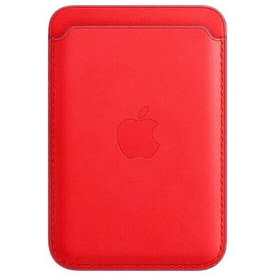 Чехол Leather Wallet MagSafe для iPhone Red