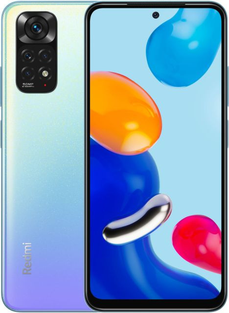 Смартфон Xiaomi Redmi Note 11 4/128GB NFC Синие звезды (Star Blue) E