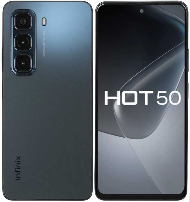 Смартфон Infinix Hot 50 6/256GB Черный (Sleek Black) EAC | Фото 1 из 1