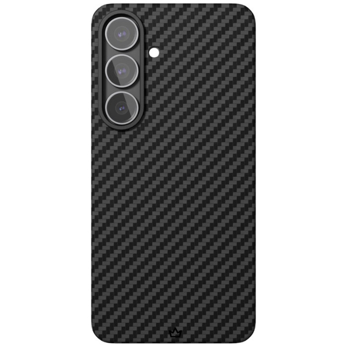 Чехол защитный VLP Kevlar Case с MagSafe для Samsung S25, черный | Фото 1 из 1